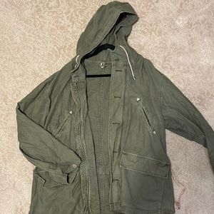 Free People oversized utility jacket.